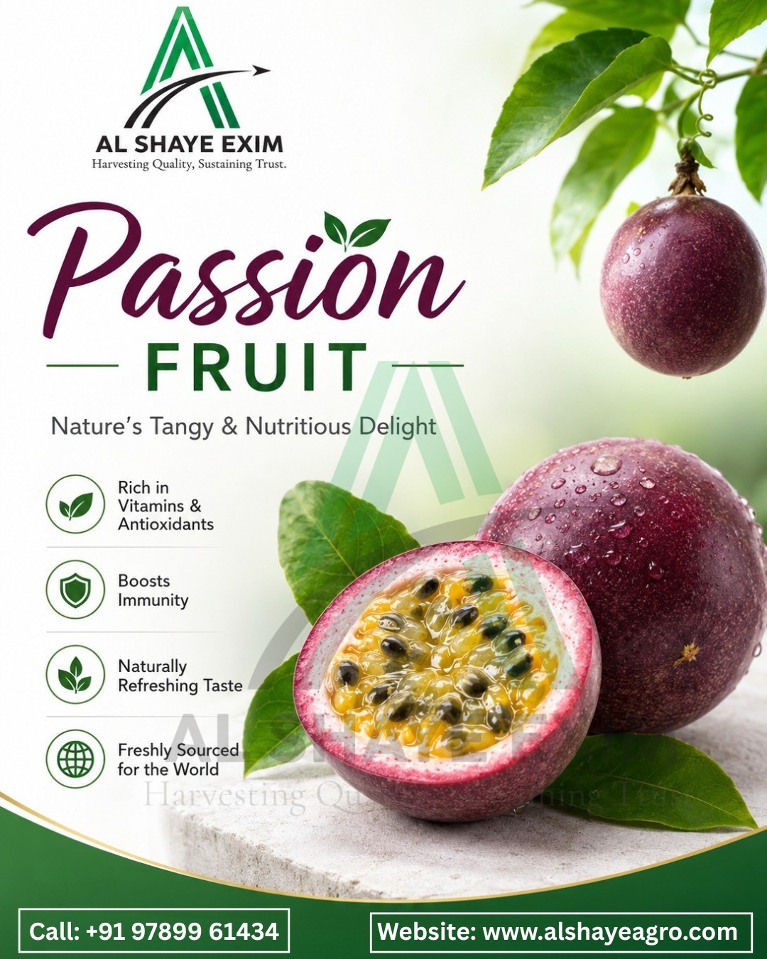 Discover the exotic goodness of Passion Fruit from Al Shaye Exim